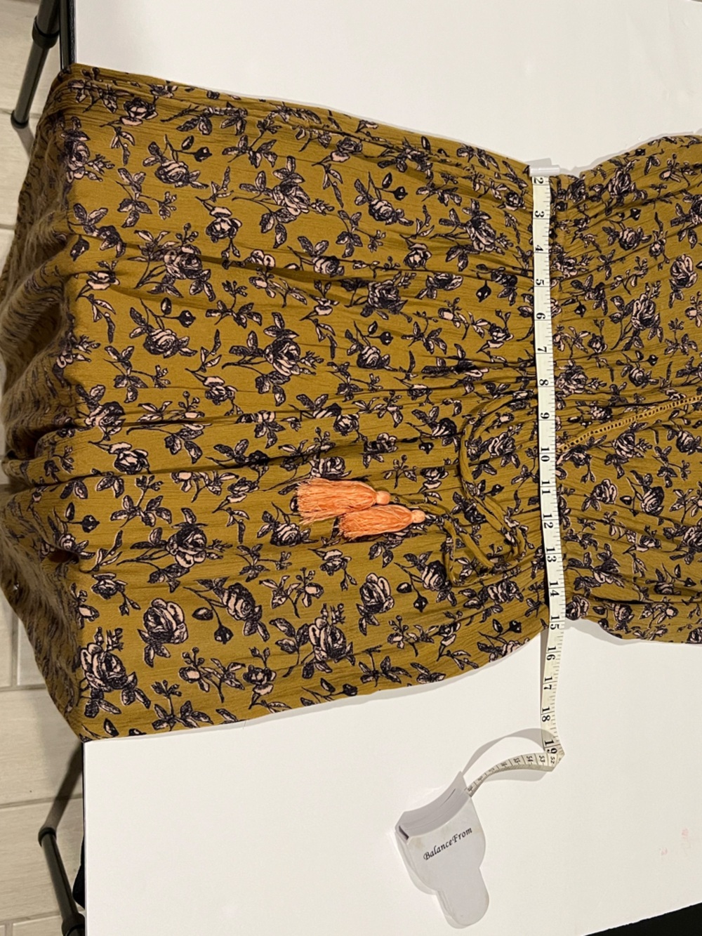 Anthropologie Mustard Sofia Floral Jumpsuit (Item #71) - Picture 9 of 10
